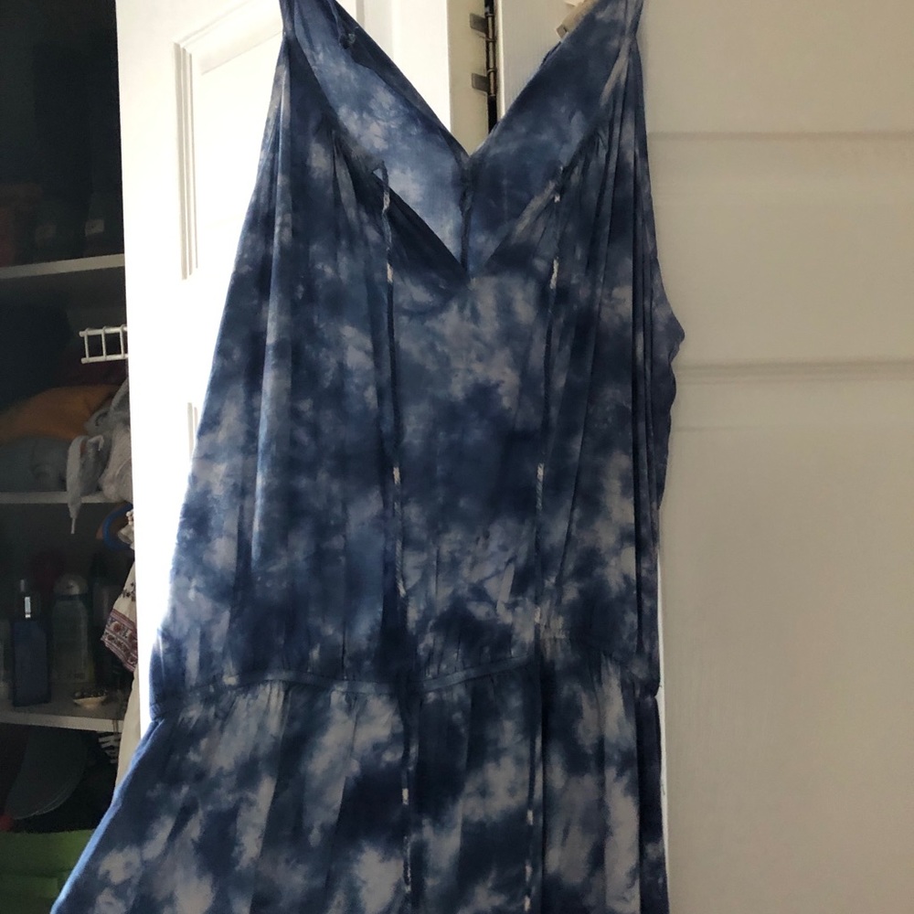 Tie Dye Blue Romper